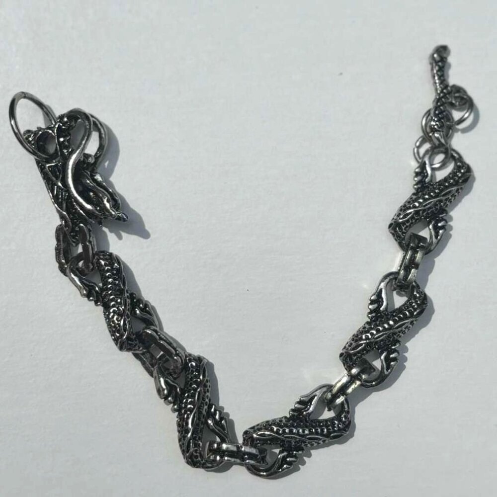 Draco, The Dragon Bracelet, Silvertone